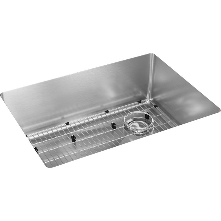 Elkay Crosstown Stainless Steel Single Bowl Undermount Sink Kit