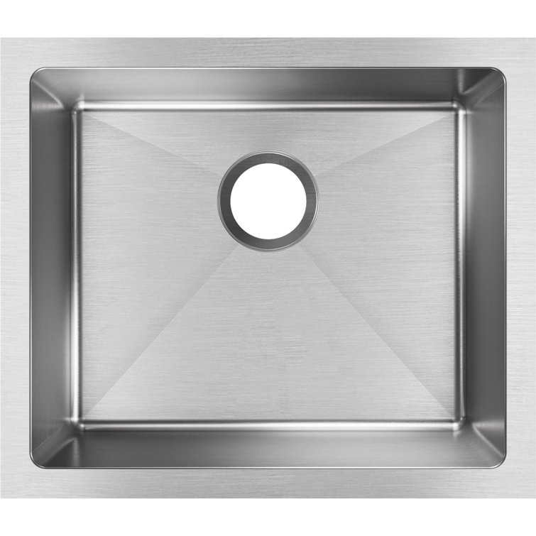21.5" Silver Stainless Steel Single Bowl Undermount Sink