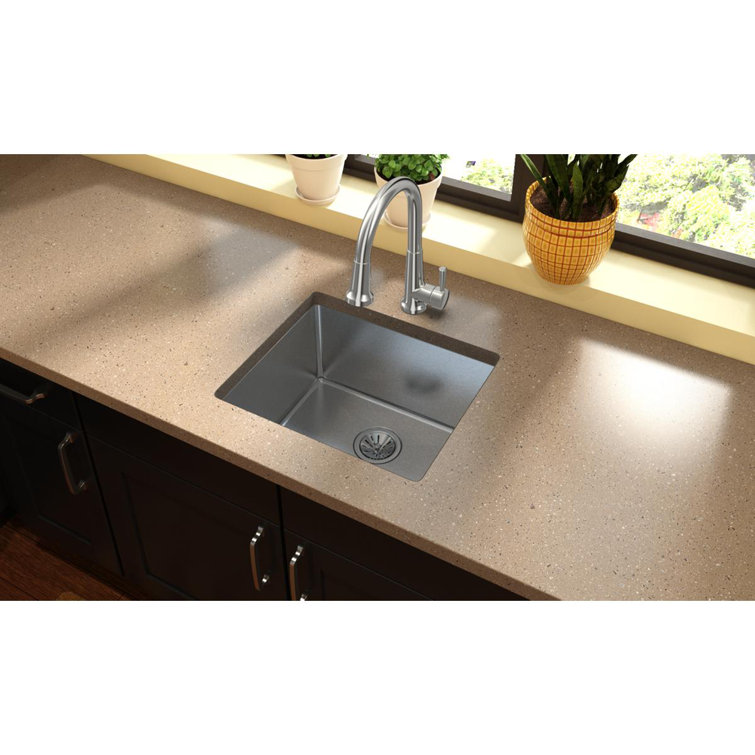 21.5" Silver Stainless Steel Single Bowl Undermount Sink