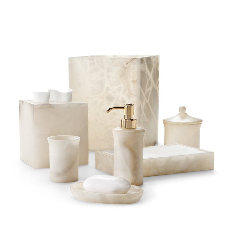 Ivory Alabaster Stone Soap Dish