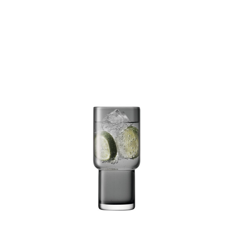 Slate 13.1875oz Handmade Highball Glass Set of 2