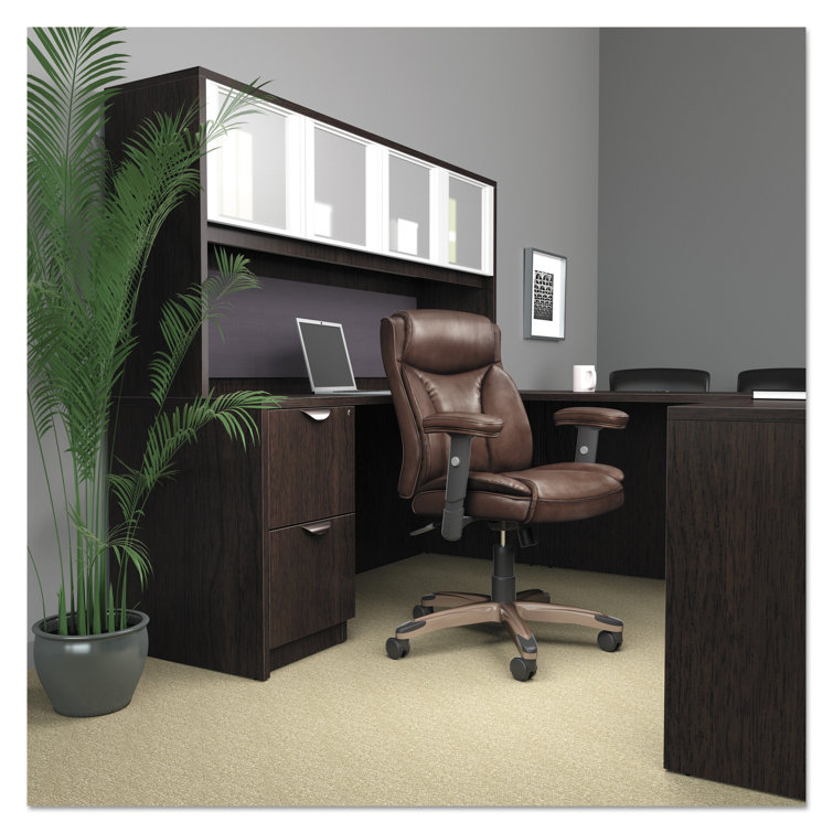 Espresso Reversible Return Bridge Shell Desk