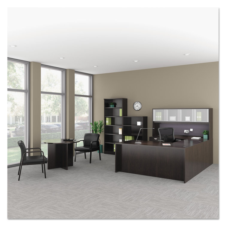 Espresso Reversible Return Bridge Shell Desk