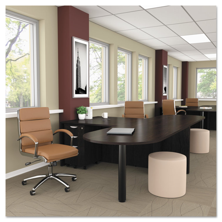 Espresso Reversible Return Bridge Shell Desk