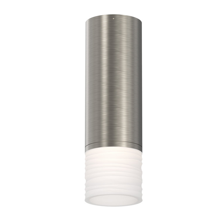Satin Nickel ALC Glass LED Indoor/Outdoor Flush Mount