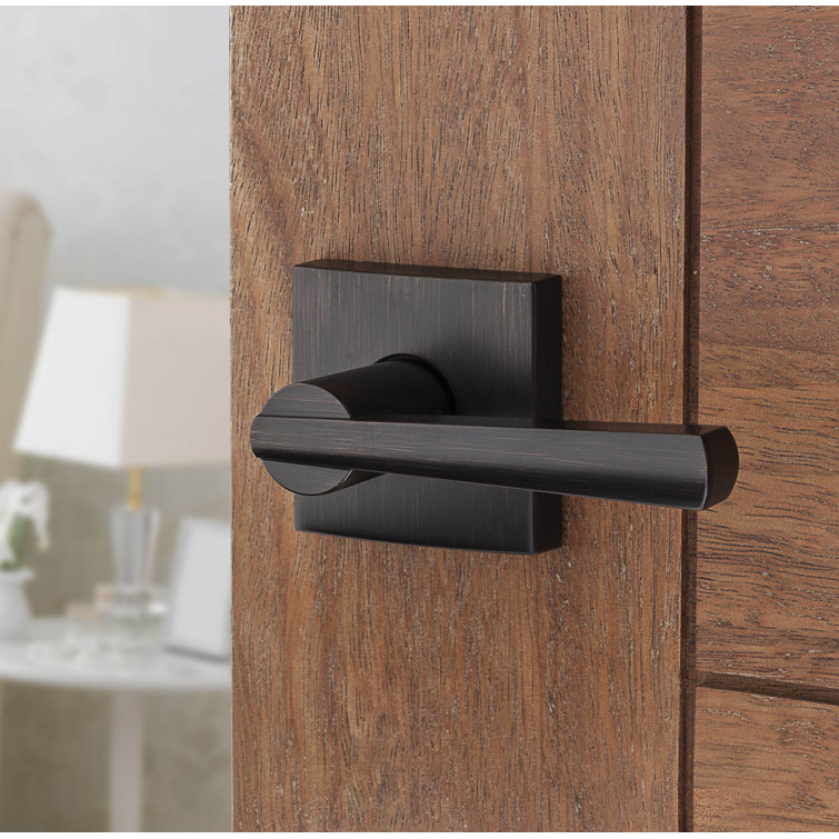 Venetian Bronze Modern Square Passage Door Lever