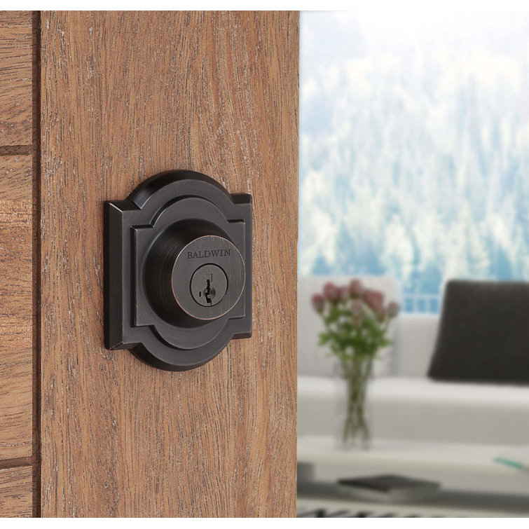 Venetian Bronze Single Cylinder Door Deadbolt