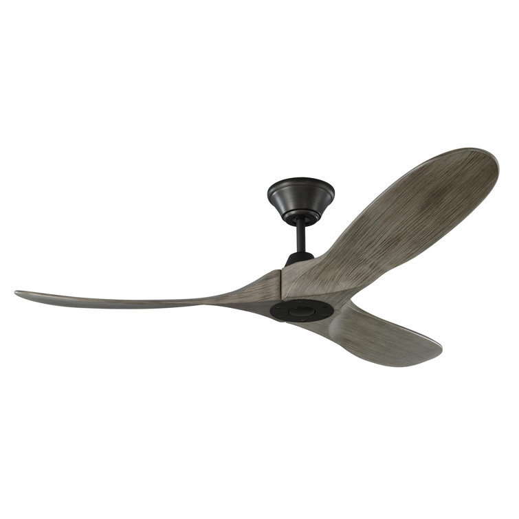 88" Aged Pewter Ceiling Fan with Light Grey Weathered Oak Blades