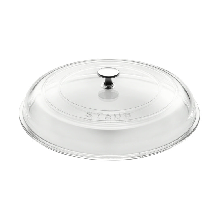 12" Clear Domed Glass Lid for Cookware