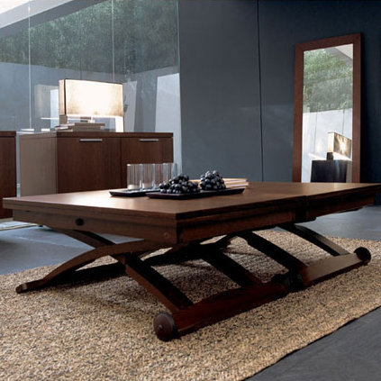 Mascotte Adjustable Walnut Veneer Coffee/Dining Table