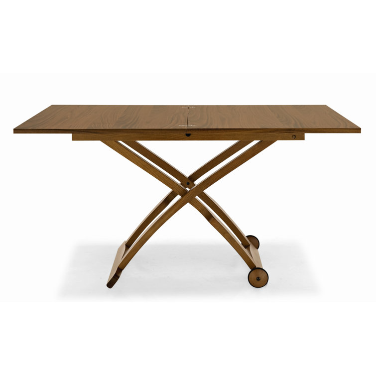 Mascotte Adjustable Walnut Veneer Coffee/Dining Table