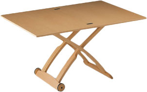 Walnut Veneer Extendable Coffee Dining Table