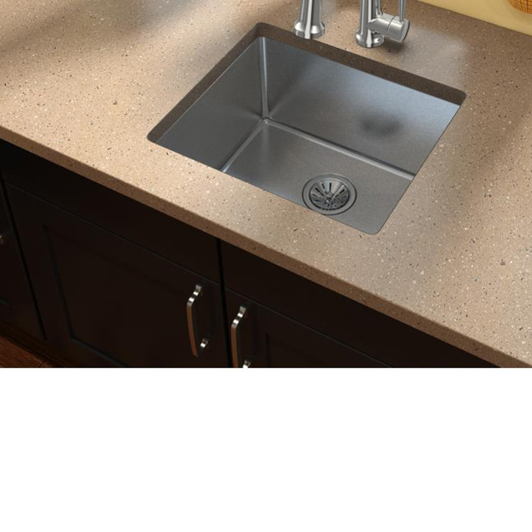 21.5" Silver Stainless Steel Single Bowl Undermount Sink