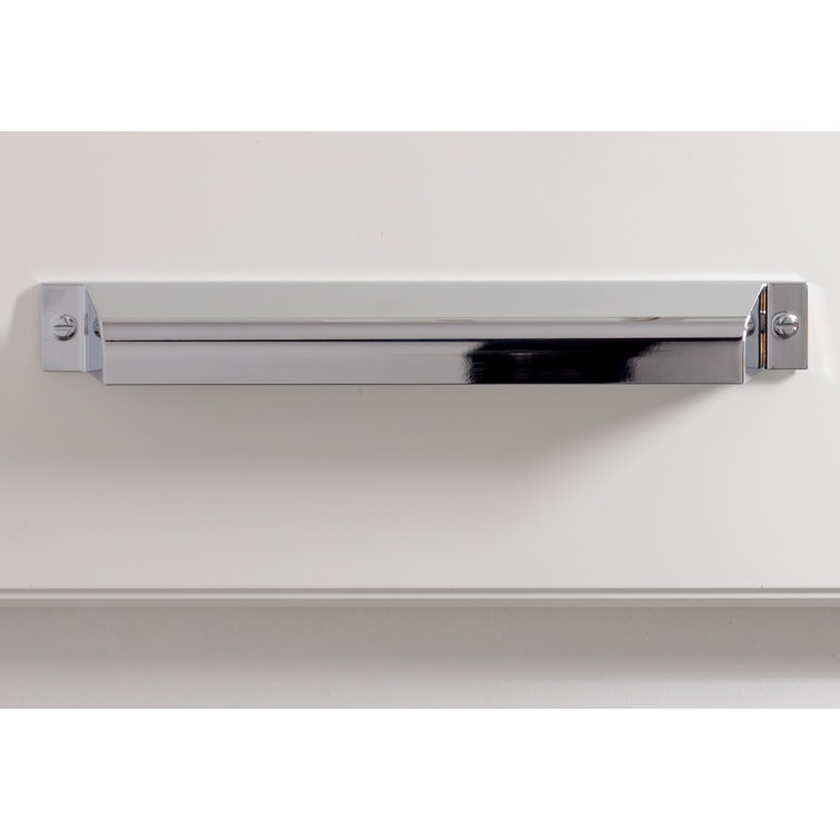 Polished Chrome 7'' Traditional Cup Pull with Mounting Hardware