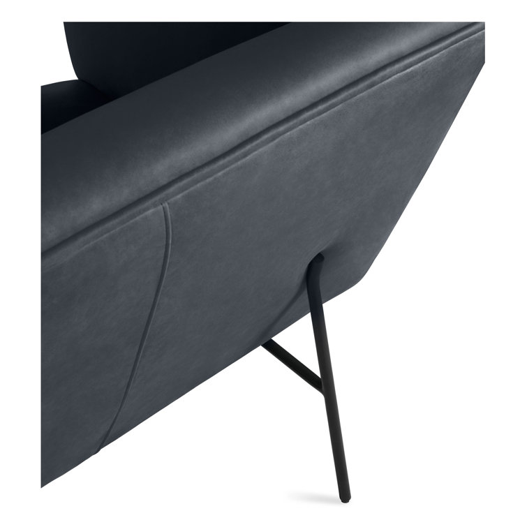 Camel Velvet Tight Back Sofa with Blackened Steel Legs