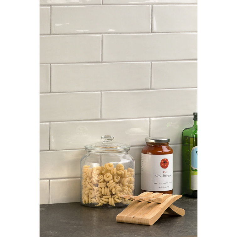Dove Gray 3'' x 12'' Polished Ceramic Subway Tile