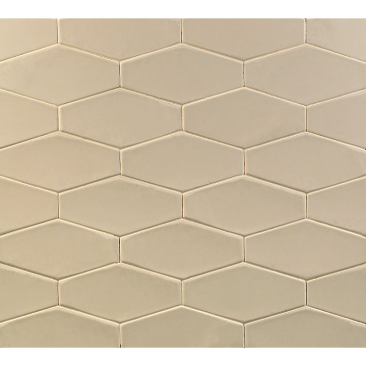 Bolton Beige Polished Hexagonal Ceramic Wall Tile