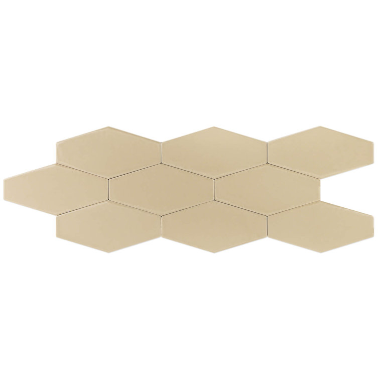 Bolton Beige Polished Hexagonal Ceramic Wall Tile