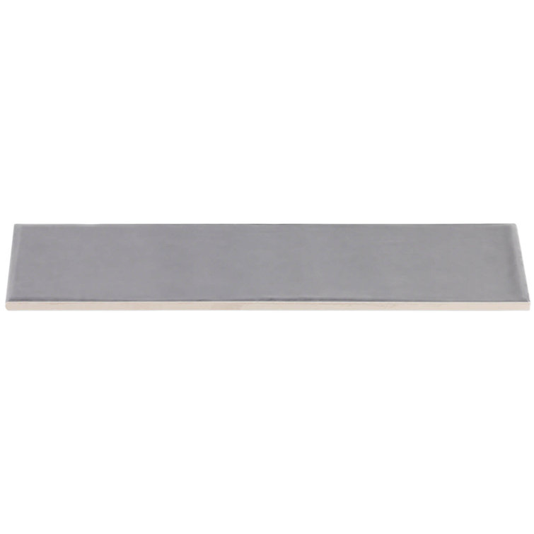 Bolton 3'' x 12'' Polished Gray Ceramic Subway Tile