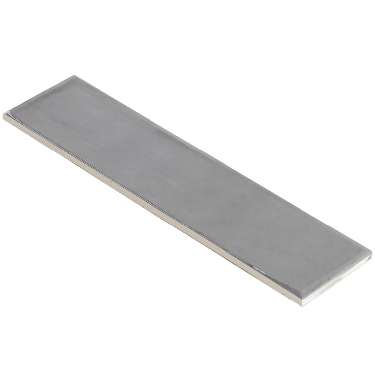 Bolton 3'' x 12'' Polished Gray Ceramic Subway Tile
