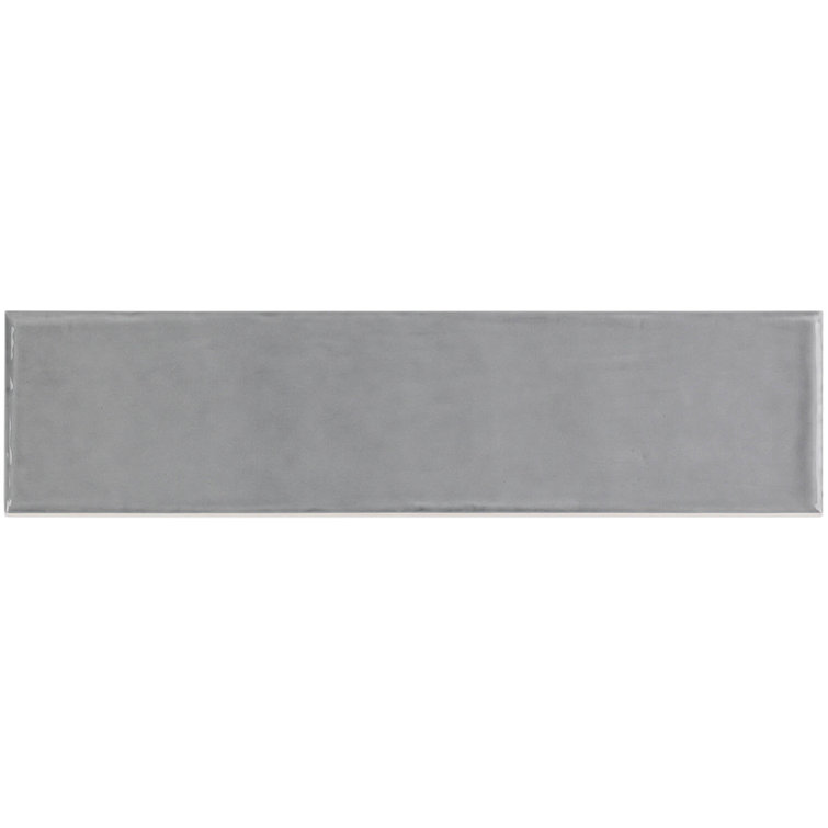 Bolton 3'' x 12'' Polished Gray Ceramic Subway Tile