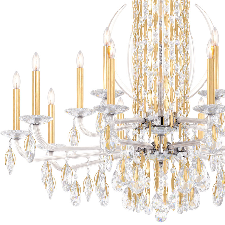 Heirloom Gold Heritage Clear Crystal 15-Light Traditional Chandelier