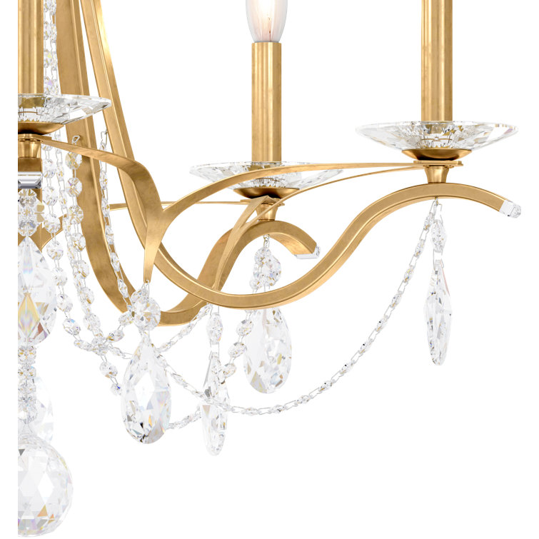 Heirloom Gold 2-Light Wall Sconce with Clear Crystals