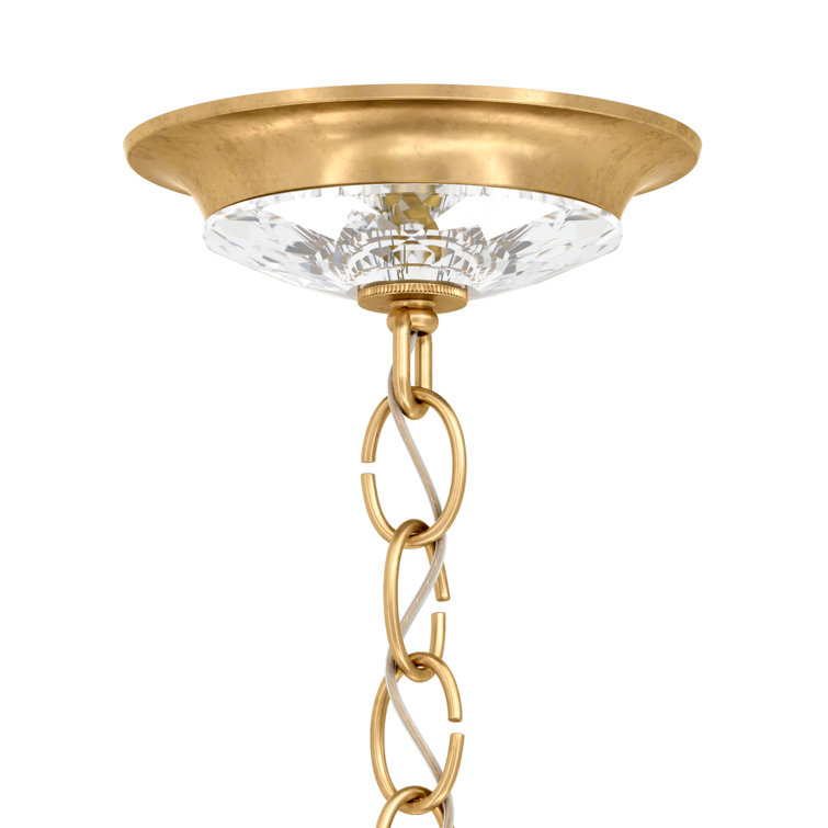 Etruscan Gold 5-Light Traditional Crystal Chandelier with Clear Heritage Crystals