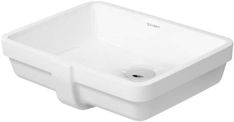 Vero High Gloss White Ceramic Rectangular Undermount Bathroom Sink