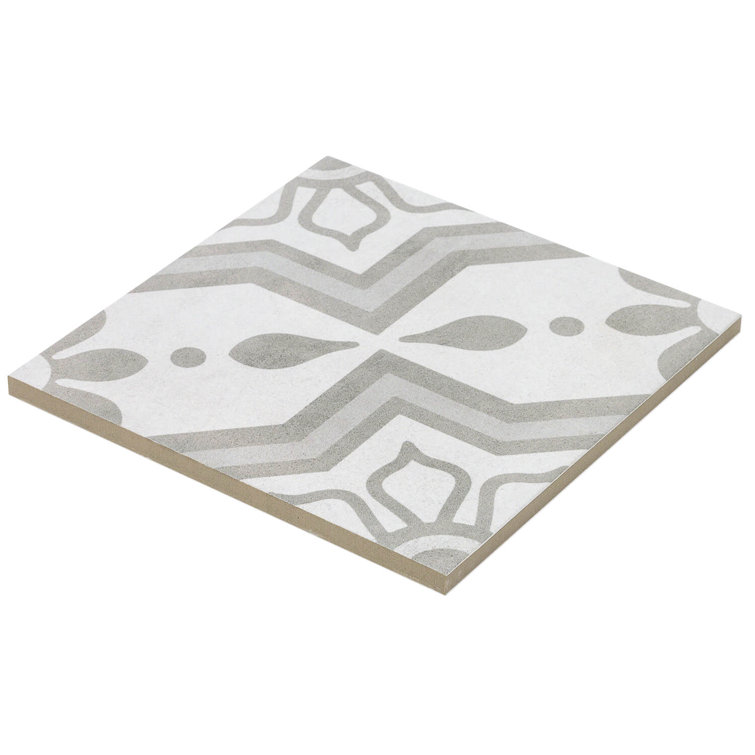 Cabello 9" x 9" Gray Matte Porcelain Tile