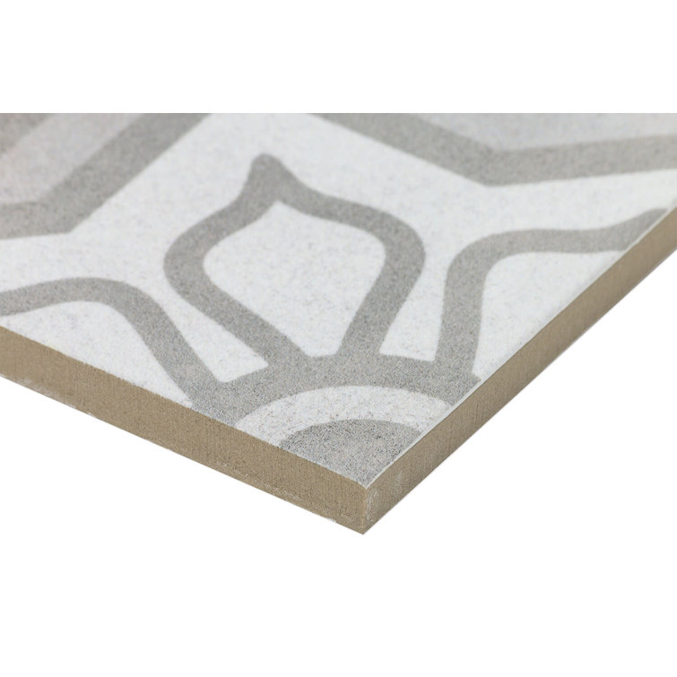 Cabello 9" x 9" Gray Matte Porcelain Tile