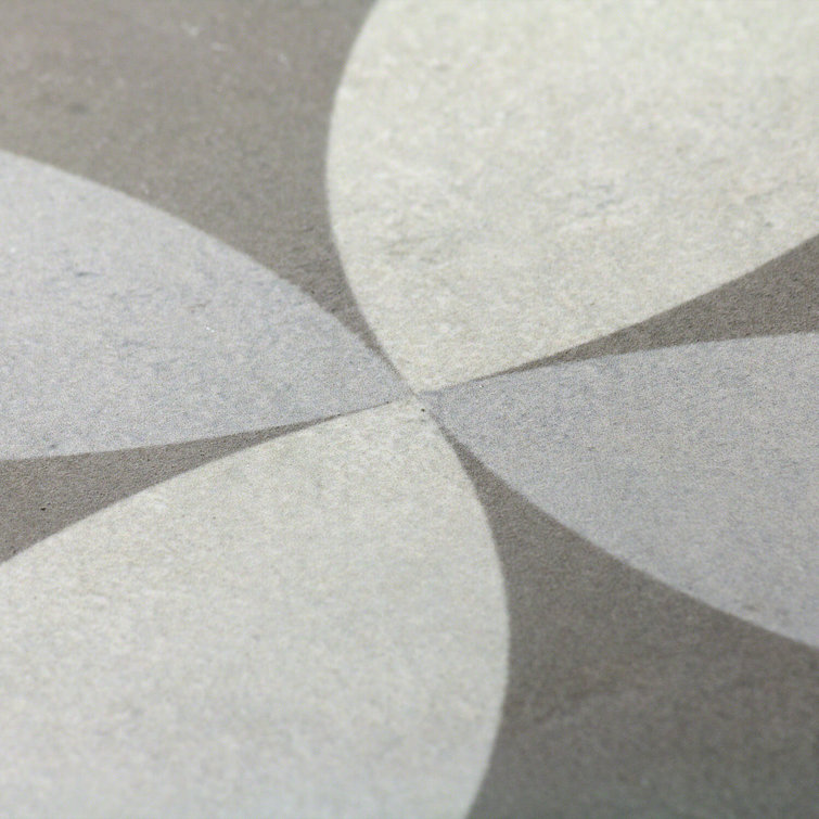 Anabella 9" x 9" Matte Green and White Porcelain Tile
