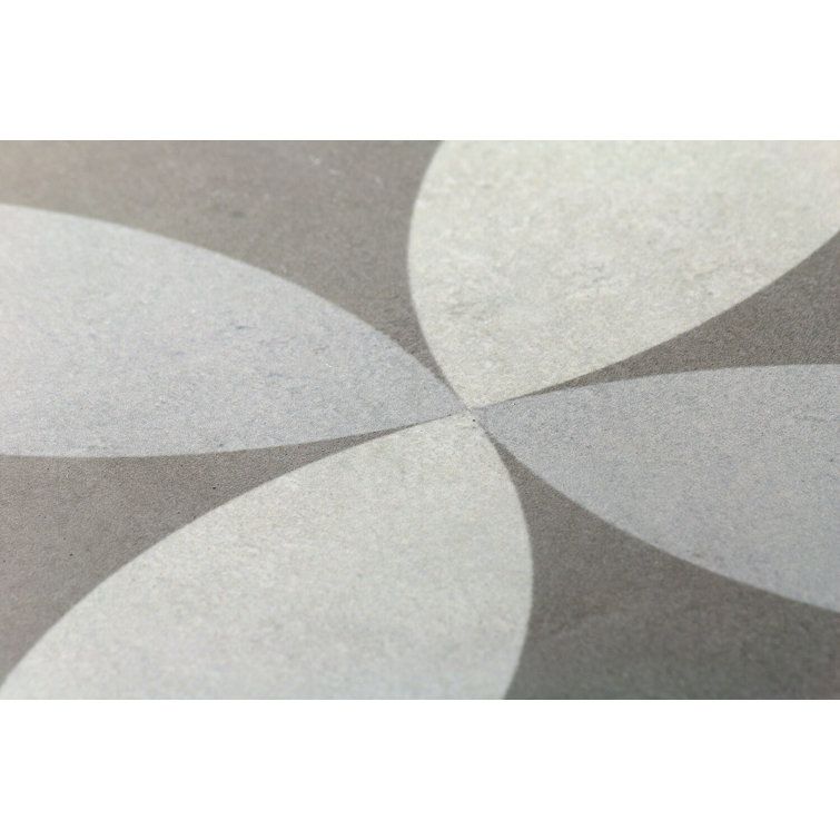Anabella 9" x 9" Matte Green and White Porcelain Tile