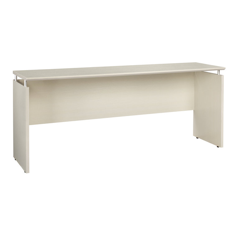Sea Salt Laminate Adjustable Height Credenza Desk