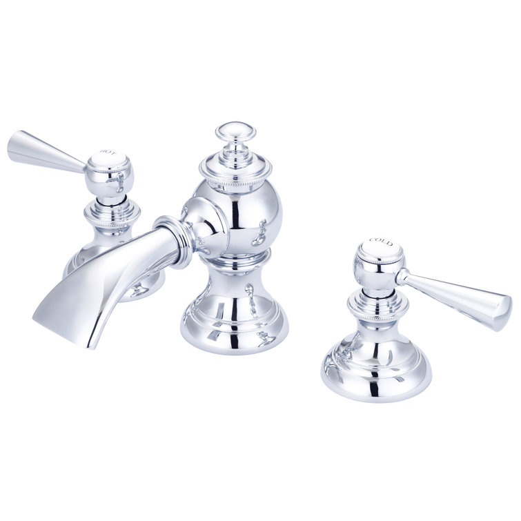 Elegant Classic Chrome Widespread Bathroom Faucet with Pop-Up Drain