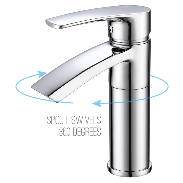 Ariana Polished Chrome Single Hole Bathroom Faucet
