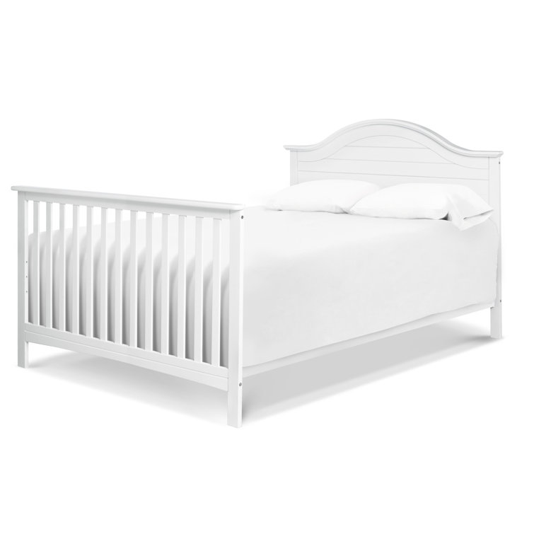 White Pine 4-in-1 Convertible Crib with Shiplap Headboard