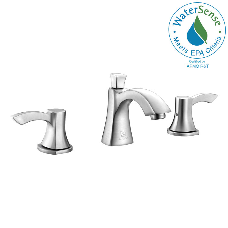 Sonata Traditional Brushed Nickel 2-Handle Mid-Arc Bathroom Faucet