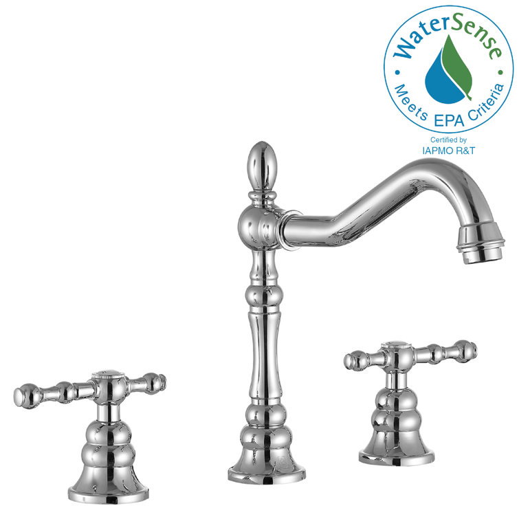 Highland Polished Chrome Widespread 2-Handle Bathroom Faucet