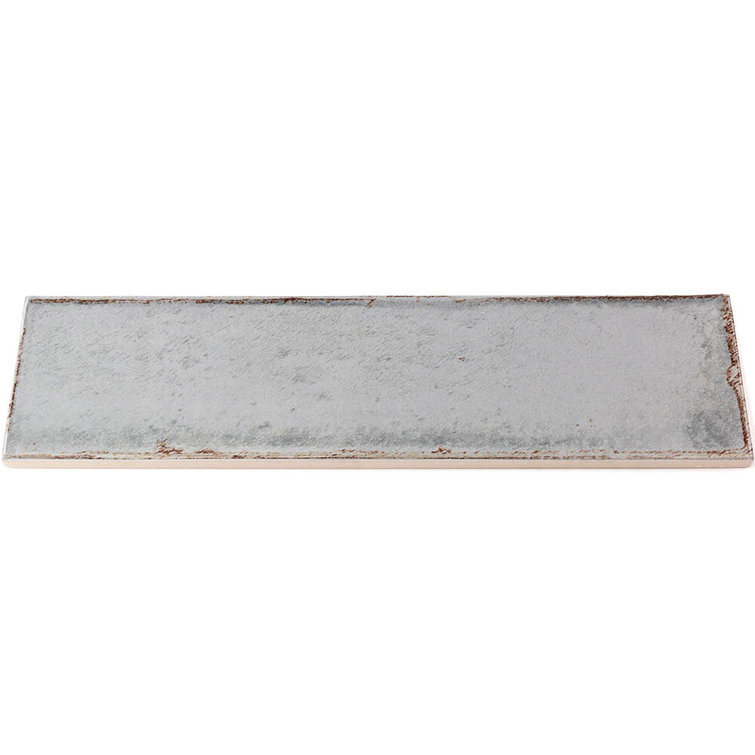 Citadel Polished Gray Ceramic Subway Wall Tile 3x12