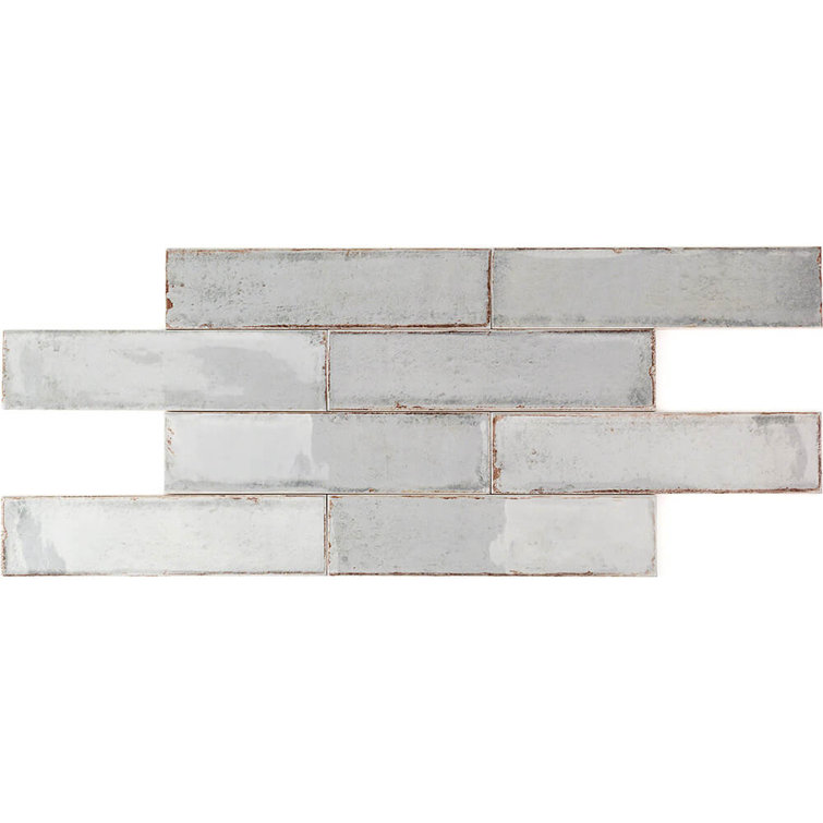Citadel Polished Gray Ceramic Subway Wall Tile 3x12