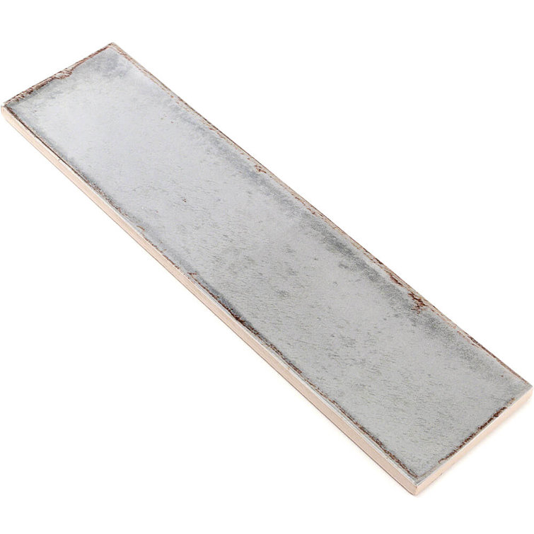 Citadel Polished Gray Ceramic Subway Wall Tile 3x12