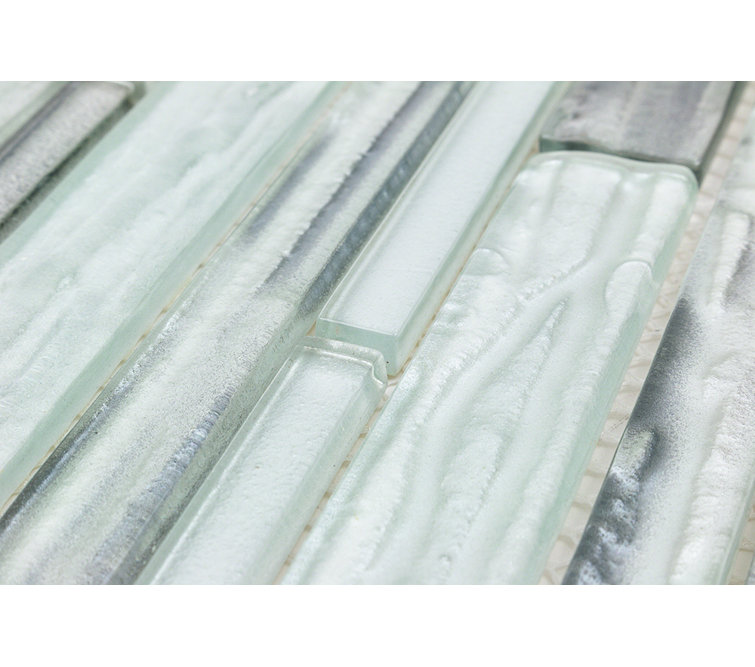 Haze 12x13 Glass Geometric Mosaic Wall Tile
