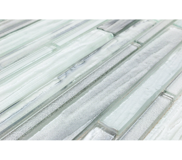 Haze 12x13 Glass Geometric Mosaic Wall Tile