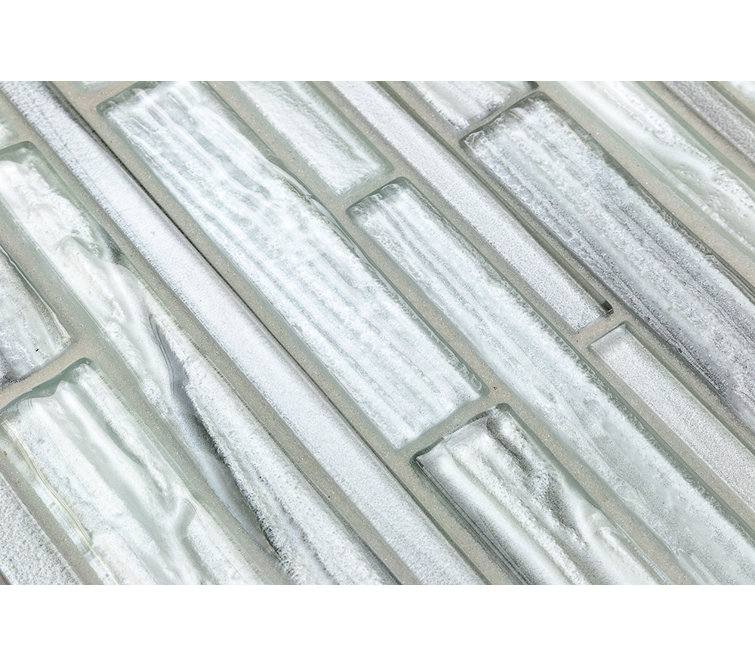 Haze 12x13 Glass Geometric Mosaic Wall Tile