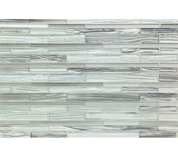 Haze 12x13 Glass Geometric Mosaic Wall Tile