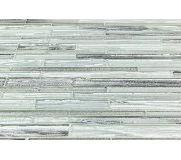 Haze 12x13 Glass Geometric Mosaic Wall Tile