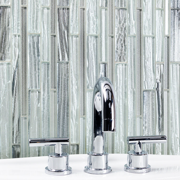 Haze 12x13 Glass Geometric Mosaic Wall Tile