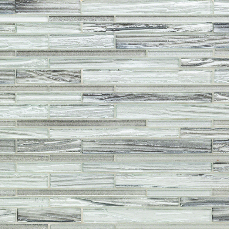 Haze 12x13 Glass Geometric Mosaic Wall Tile