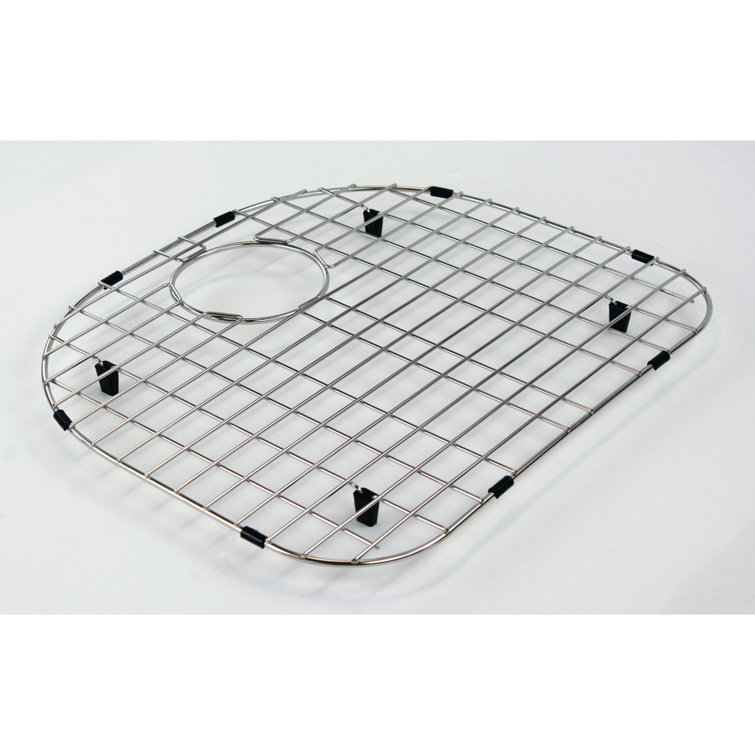 Premium Stainless Steel Sink Grid with Rear Drain